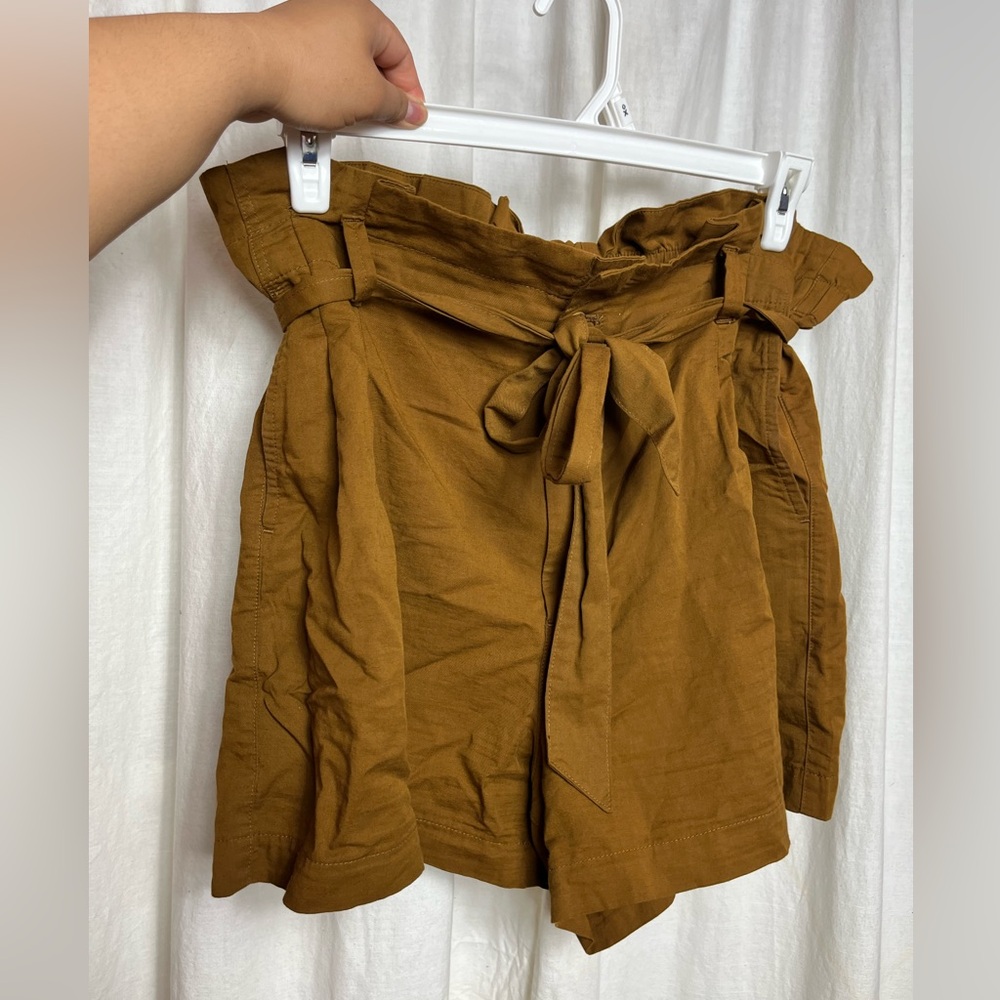 Madewell Paper bag tie shorts | Size 14